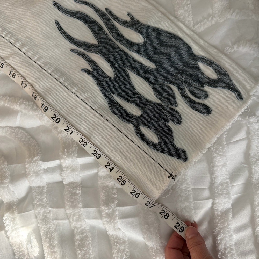BDG White Pants with Denim Detailing - Picture 14 of 15